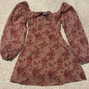 Floral Print Mini Dress